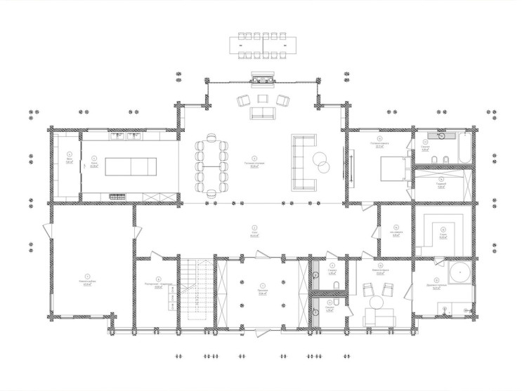 Дом в Карелии (1-й этаж)