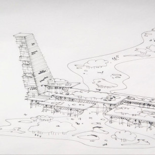 Высотное строительство. Воркшоп Политех (эскиз Олега Манова)