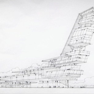 Высотное строительство. Воркшоп Политех (эскиз Олега Манова)