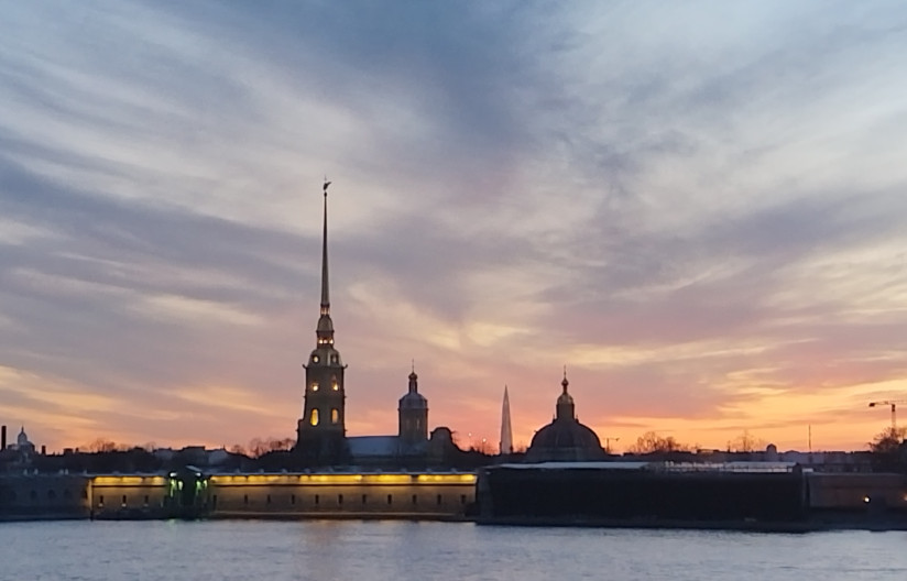Лахта центр вид из центра города Лахта центр вид из центра города