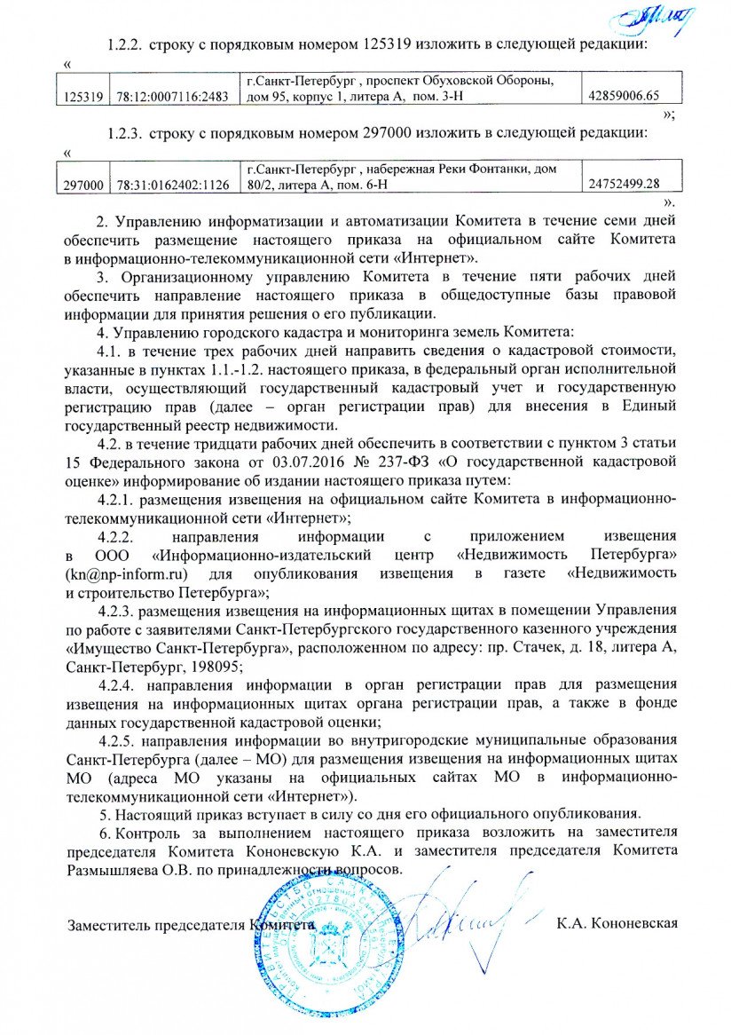 Приказ Комитета имущественных отношений Петербурга от 25.06.2019 №119-п