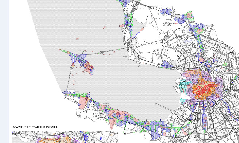 Генеральный план застройки санкт петербурга до 2030 года на карте