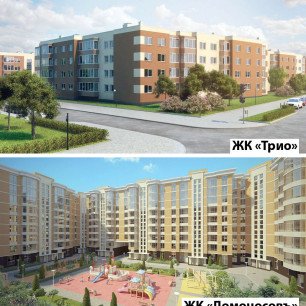 жилые комплексы «Трио» и «Ломоносовъ»