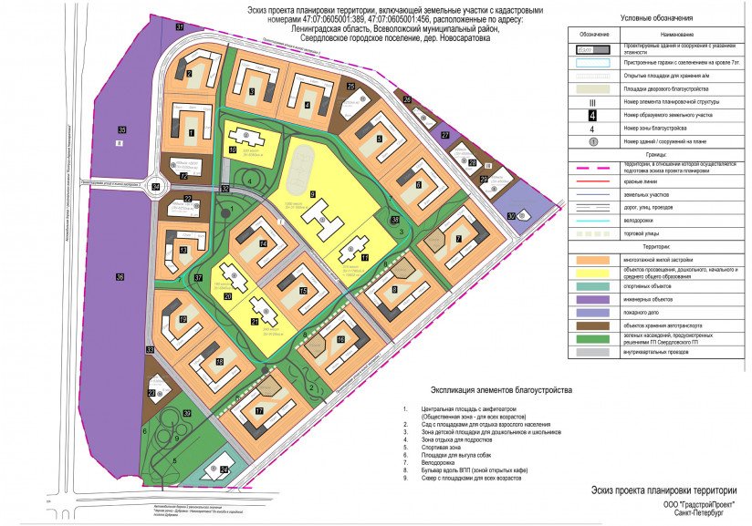 Город первых новосаратовка план застройки