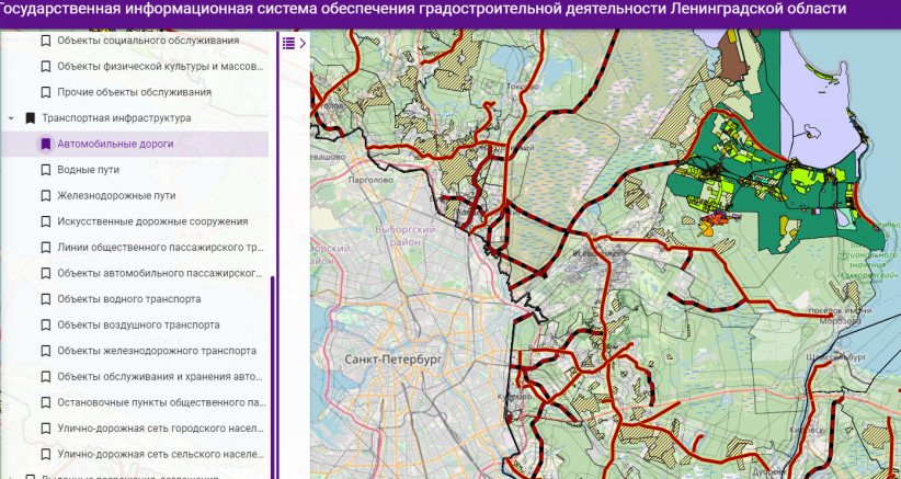 Карта градостроительного зонирования ленинградской области гатчинский район