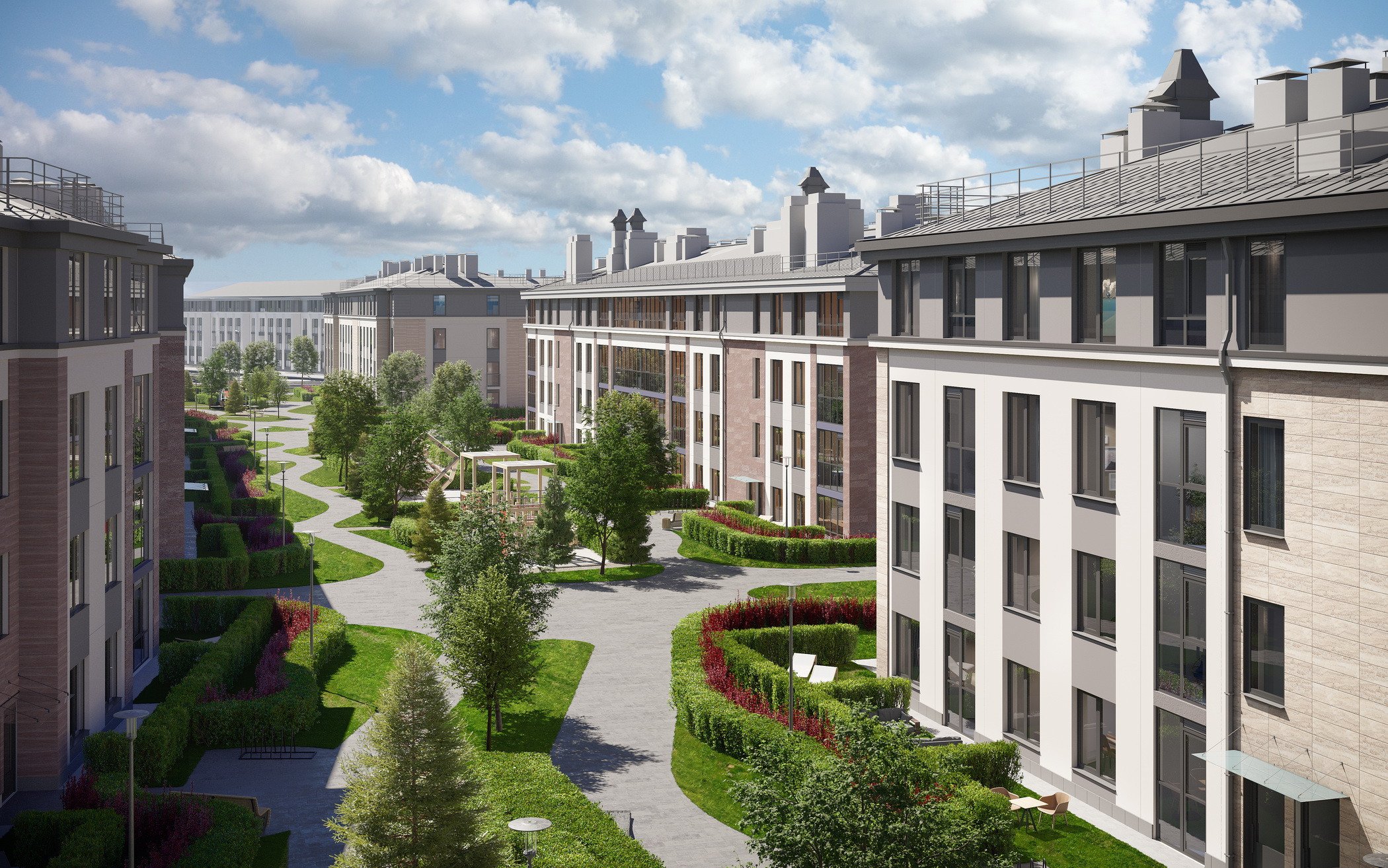 Малоэтажный жилой комплекс выведен на рынок в Петродворцовом районе ...